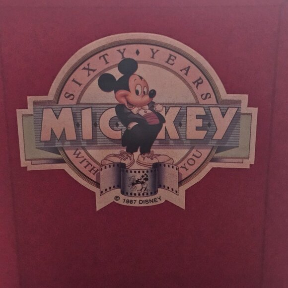 Vintage Seiko Mickey Mouse Watch 2K02-5009 Womens Gold Tone 60th Anniv with Box - Picture 11 of 11